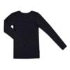 Uld Langærmet T-shirt - Merino - Sort - Joha