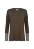 Langærmet T-shirt - WA-STELLA 24 - Brun - Wasabi Concept