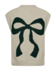 Vest - FQnomas - Beige/Grøn - FREEQUENT