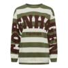 Sweatshirt - Nerina - Stribet Grøn/Brun - MARTA du Château