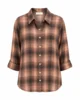 Skjorte - Square 9926 - Brun - Vanting Plus
