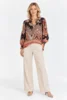 Bluse - 9909 - Sort/Pink - Vanting