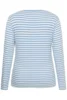 Bluse - KClia - Blå/hvid stribet - KAFFE curve