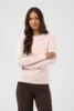 Langærmet T-Shirt - Liddy - Stribet Rosa/Hvid - KAFFE