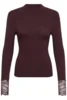 Langærmet T-shirt - KAomi - Bordeaux - KAFFE