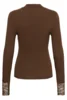 Langærmet T-shirt - KAomi - Brun - KAFFE