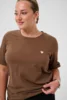 T-shirt - KCart - Brun - Kaffe Curve