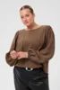 Bluse - KCgila - Brun - KAFFE curve