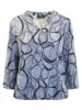 Bluse - 360-40026 - Mønsteret Blå - SIGNATURE