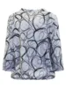 Bluse - 360-40026 - Mønsteret Blå - SIGNATURE