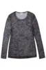 Bluse Mesh - Hedda - Mønsteret Brun/sort - ZE-ZE