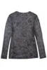 Bluse Mesh - Hedda - Mønsteret Brun/sort - ZE-ZE