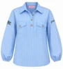 Bluse - Aarhus Stripe - Stribet Blå/Hvid - Gaspar