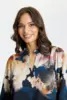 Bluse - Scarlett - Blomsteret Sort/Sand/Blå - IN FRONT