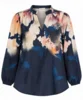 Bluse - Scarlett - Blomsteret Sort/Sand/Blå - IN FRONT