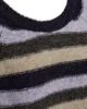Pullover - Strik - FQgrslulu - Stribet Lilla/Sand - FREEQUENT