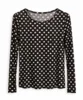 Bluse - Aura - Sort/Beige - Wilto