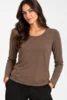 Bluse - Aura - Brun - Wilto