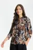 Bluse - Grazia  - Navy/Brun - iN FRONT