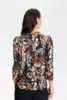 Bluse - Grazia  - Navy/Brun - iN FRONT