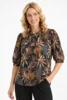 Bluse - Grazia - Brun/Sort - iN FRONT