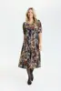 Kjole - Lucette - Navy/Brun - iN FRONT