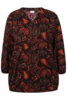 Bluse- Ze-Heleen - Sort/Orange - ZE-ZE