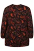 Bluse- Ze-Heleen - Sort/Orange - ZE-ZE