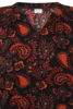 Bluse- Ze-Heleen - Sort/Orange - ZE-ZE