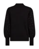 Pullover - Strik - FQDotka - Sort - FREEQUENT