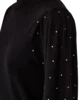 Pullover - Strik - FQDotka - Sort - FREEQUENT