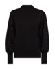 Pullover - Strik - FQDotka - Sort - FREEQUENT