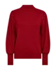 Pullover - Strik - FQDotka - Rød - FREEQUENT