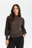 Pullover - Strik - FQBisolo - Brun/Sølv - FREEQUENT