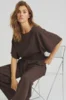 Bluse - Zenta - Brun/Nålestribet - Luxzuz One Two
