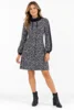 Kjole - Black leaves duAlmina - Sort - du Milde