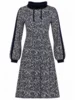 Kjole - Black leaves duAlmina - Sort - du Milde
