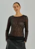 Langærmet T-shirt - FQisby - Sort - FREEQUENT
