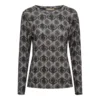 Bluse - Elissa - Grå/Sort - Marta du Château