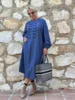 Kjole - Luna Zip - Denim/Blå - Gaspar