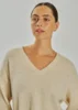 Pullover - Strik - FQGrsmanuela - Beige/Guld - FREEQUENT