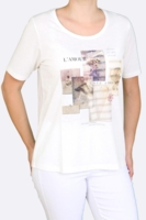 T-shirt - Print - Hvid - Fashion Highlight