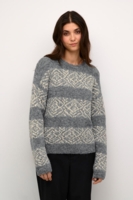 Pullover - Strik - CUlona Brava - Steel Grey Melange - Culture