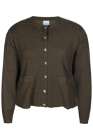 Cardigan - Strik - Kogle 996 - Grøn - Zhenzi