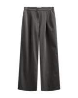 Bukser - FQWidy - Dark Grey Mel/Star Off-White - FREEQUENT