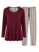 Pyjamas - 79-2494 - Plum - Lady Avenue