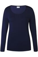 Langærmet T-shirt - Bella - Navy - ZE-ZE