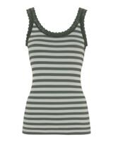 Top - ISA Stripe - Oliva - Tim & Simonsen