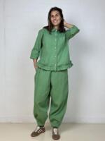 Bukser 7/8 - Colorado Canvas - Pistachio - Gaspar