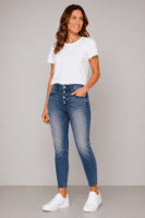 Jeans - KM2912 - Baggy - Blå - Karostar